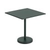 Muuto LINEAR Kwadratowy Ogrodowy Stolik Kawowy 70x70 cm / Ciemnozielony